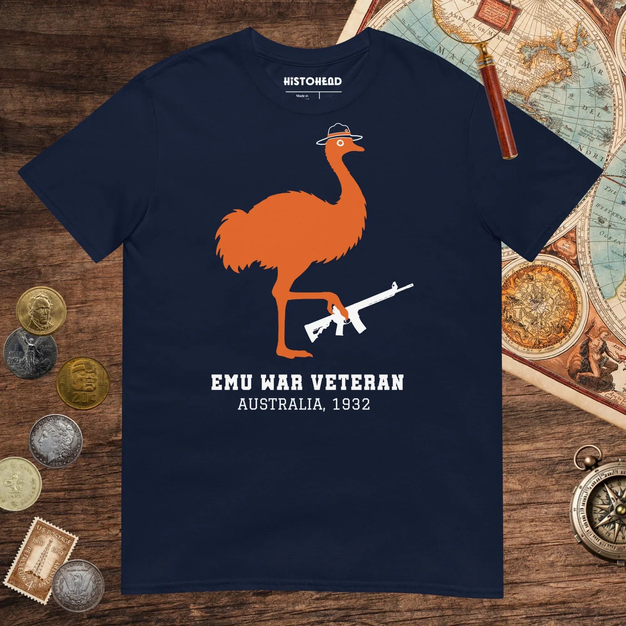 Navy Emu War Veteran Tee - history buff gift by HistoHead
