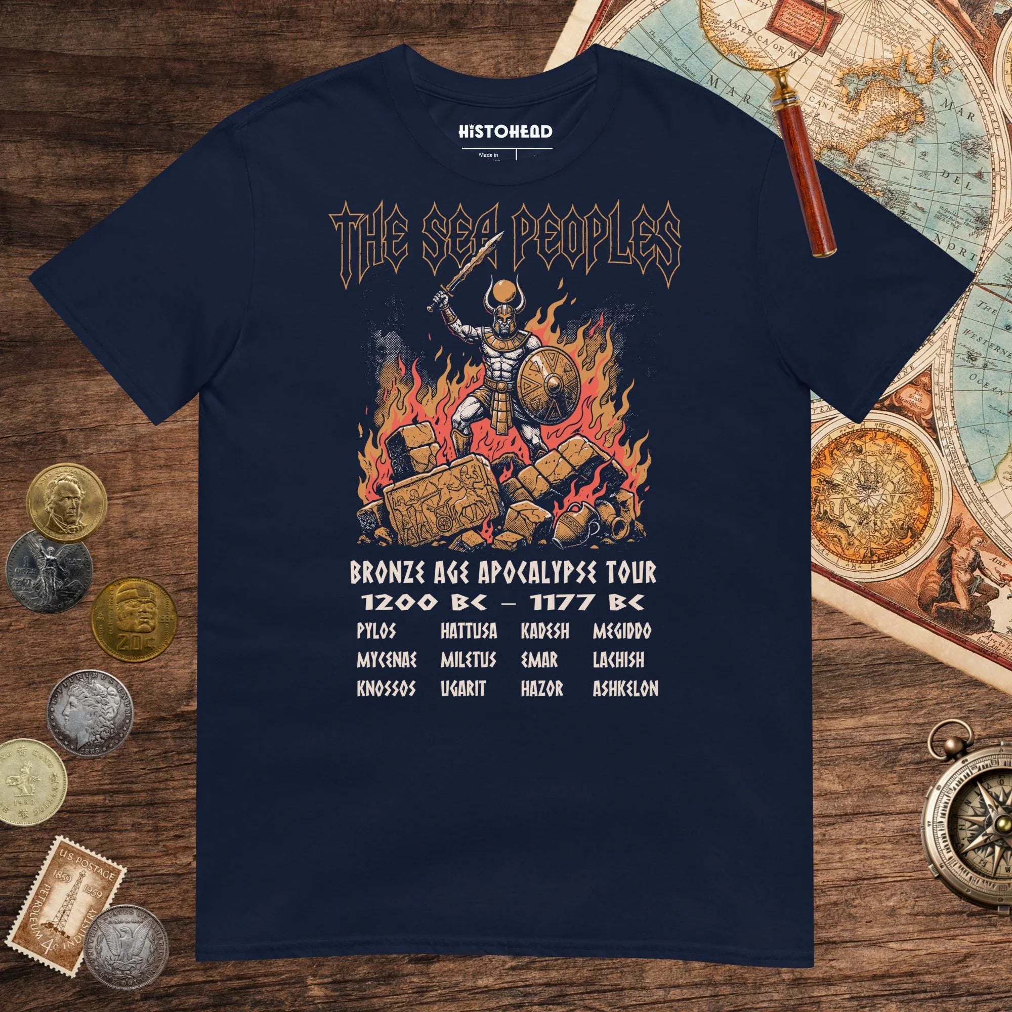 Navy The Sea Peoples Tour Tee - history buff gift by HistoHead