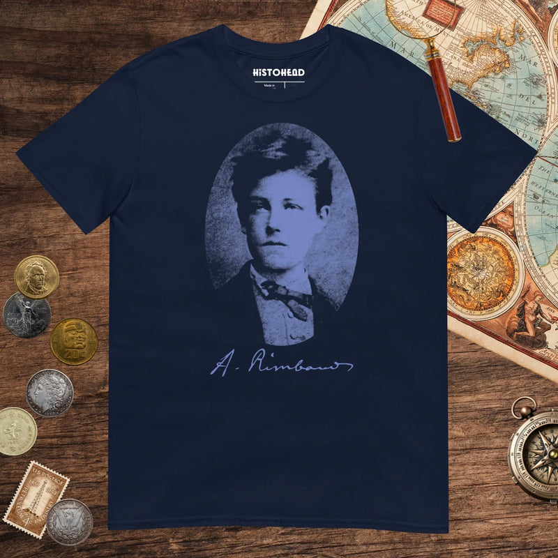 Navy Arthur Rimbaud Tee - history buff gift by HistoHead
