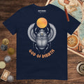 Navy Khepri God of Rebirth Tee - history buff gift by HistoHead