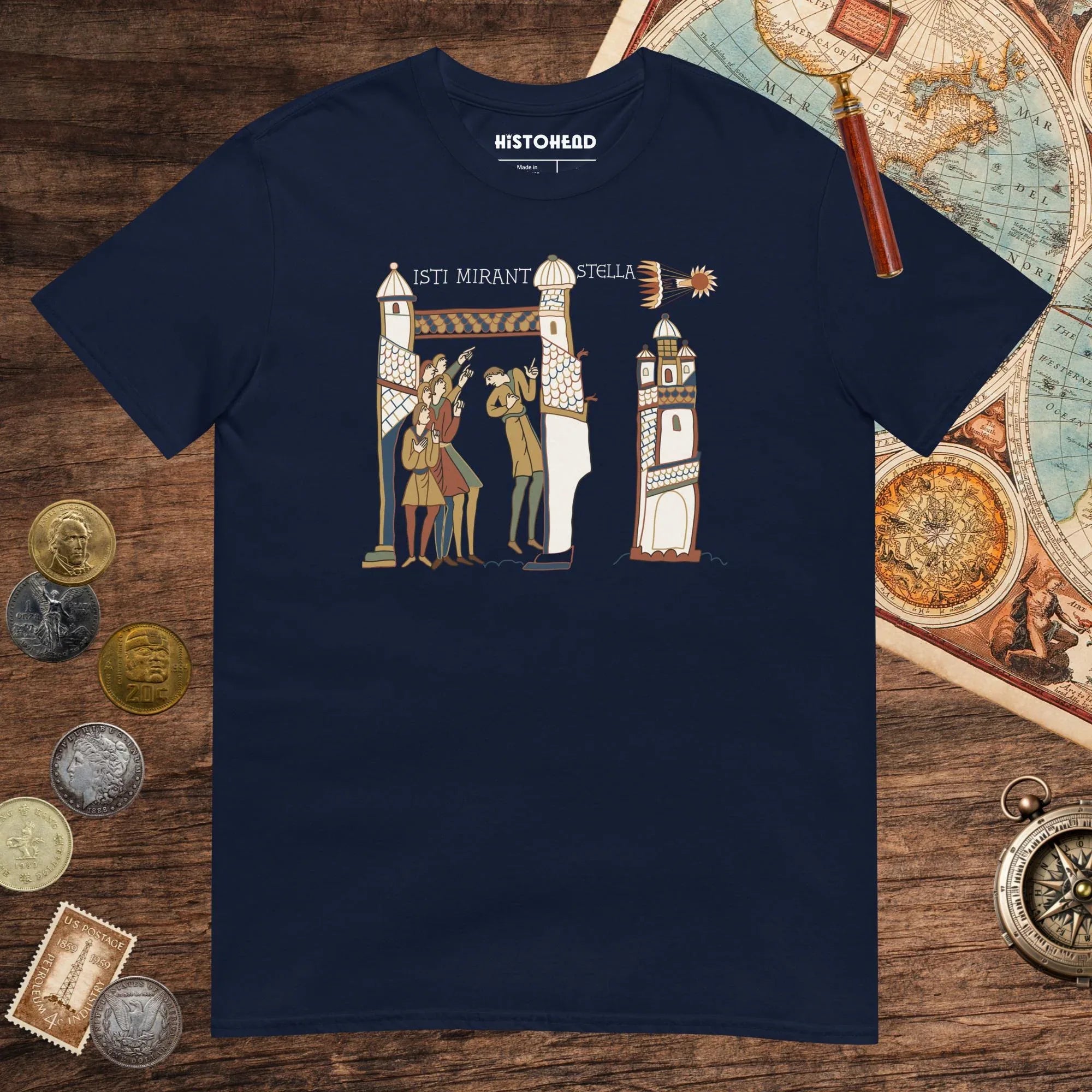 Navy Isti Mirant Stella Tee - history buff gift by HistoHead