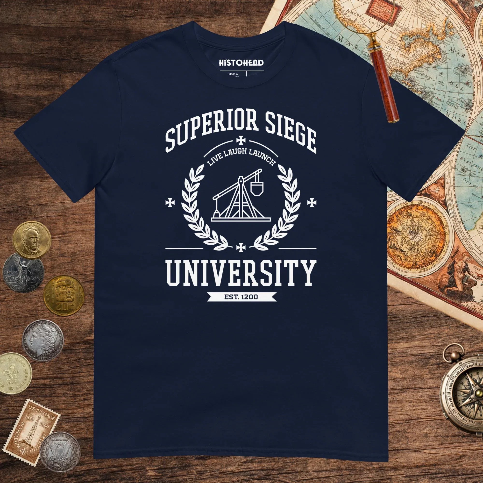 Navy Superior Siege University Tee - history buff gift by HistoHead