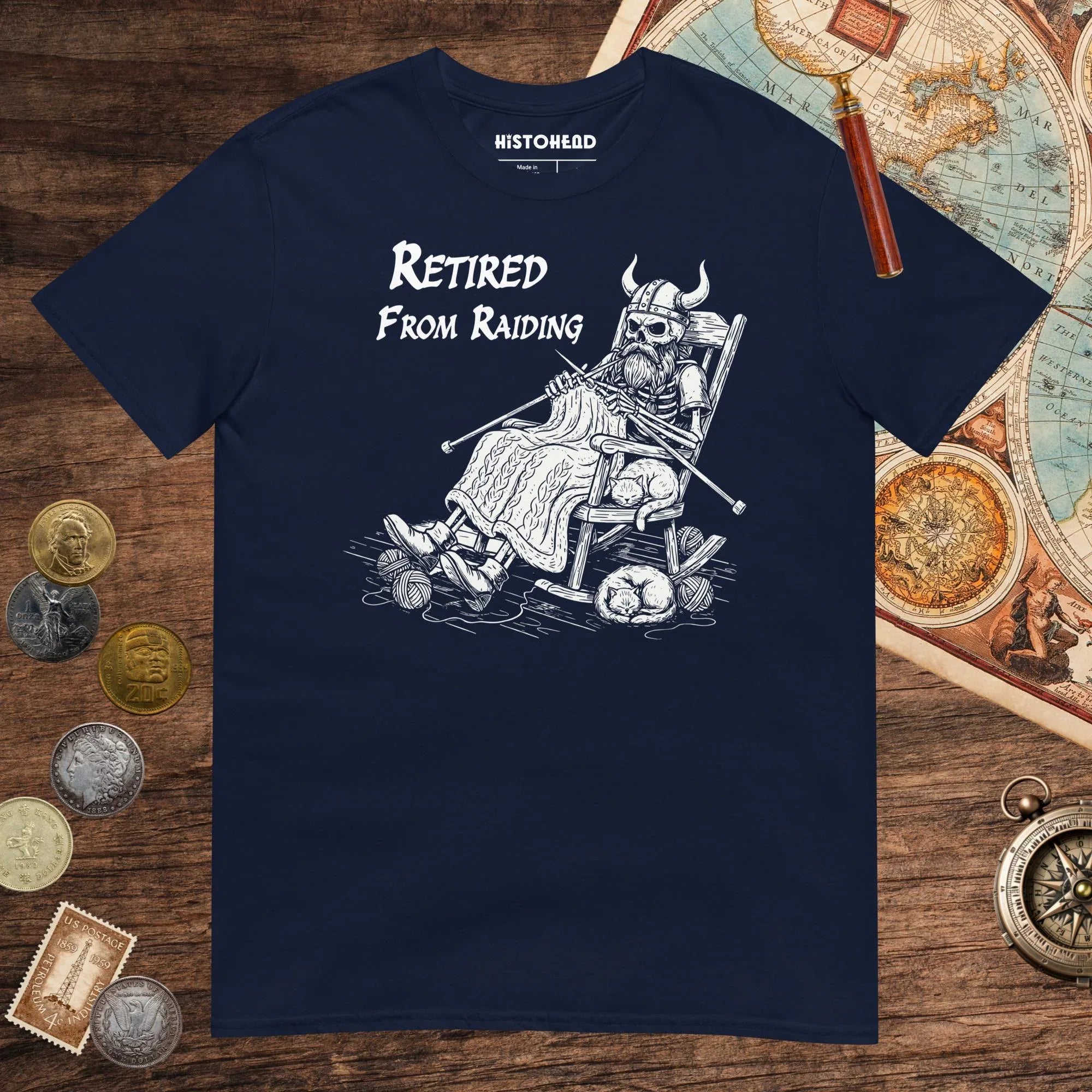 Navy Retired From Raiding Tee - history buff gift by HistoHead