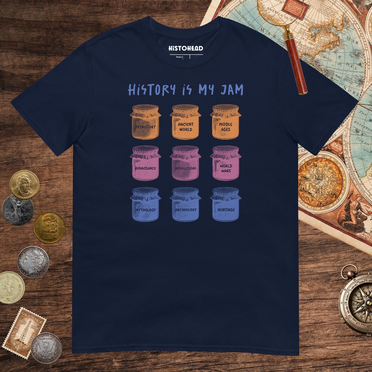 Navy History Is My Jam Tee - history buff gift by HistoHead
