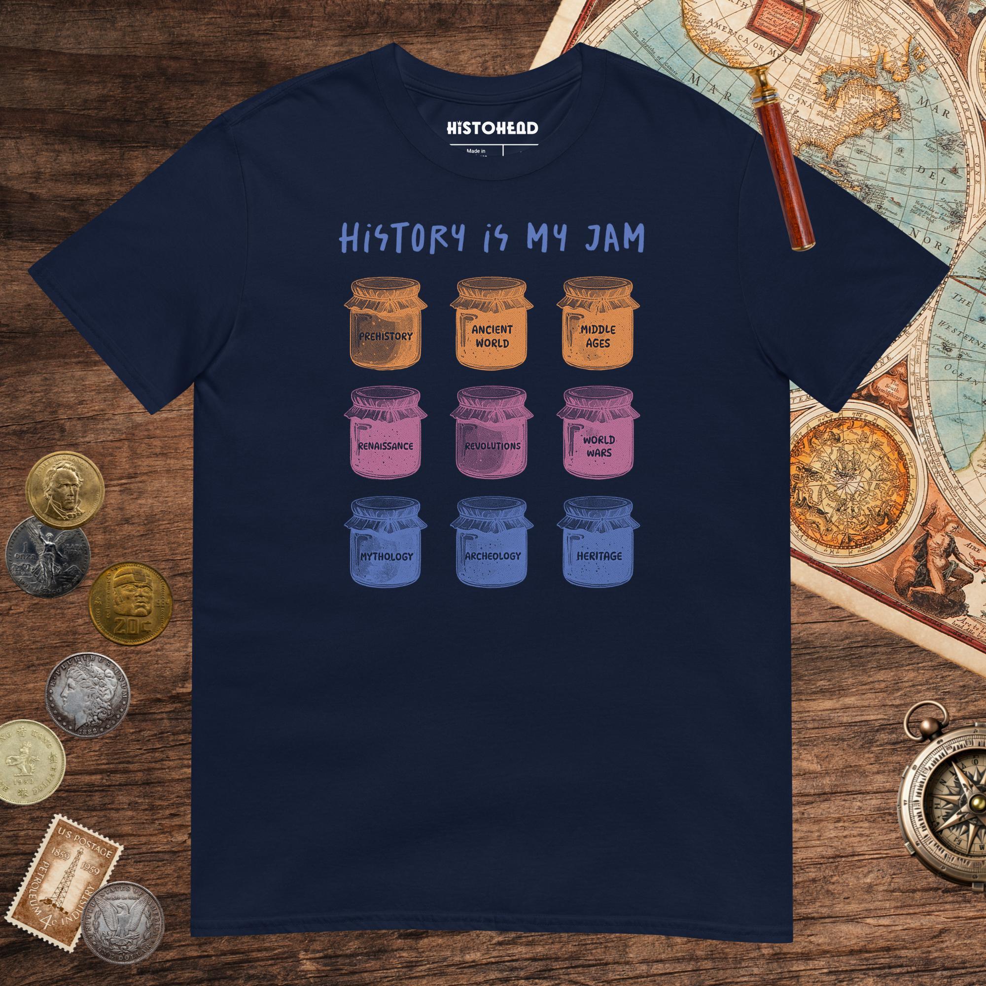 Navy History Is My Jam Tee - history buff gift by HistoHead