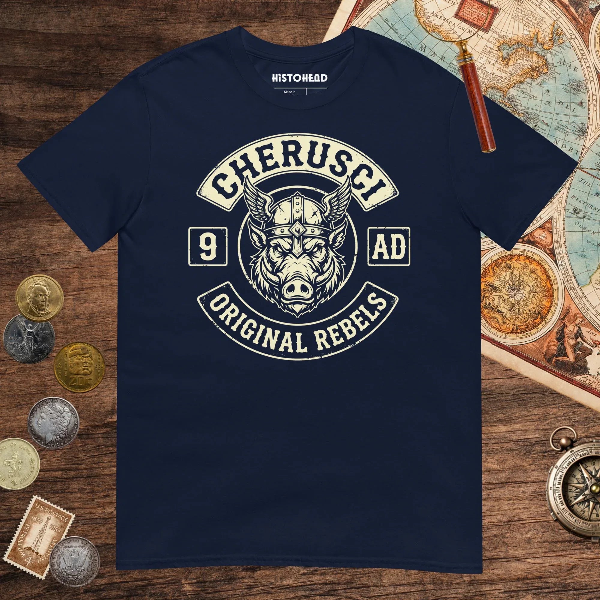 Navy Cherusci Original Rebels Tee - history buff gift by HistoHead