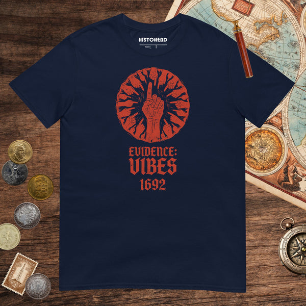 Navy 1692 Salem Witch Trials Evidence Tee - history buff gift by HistoHead