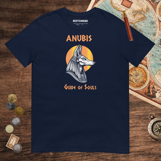 Navy Anubis Guide of Souls Tee - history buff gift by HistoHead