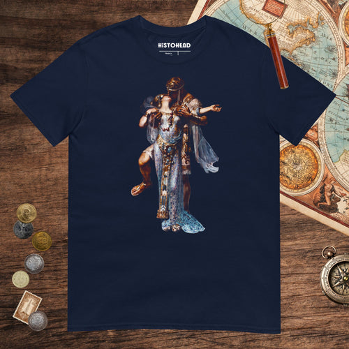 Navy Cleopatra and Antony Tee - history buff gift by HistoHead