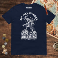 Navy Aut Viam Inveniam Hannibal Quote Tee - history buff gift by HistoHead