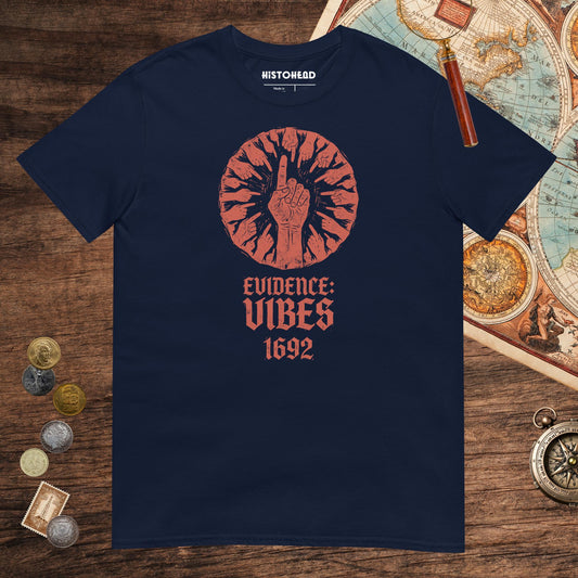 Navy 1692 Salem Witch Trials Evidence Tee - history buff gift by HistoHead