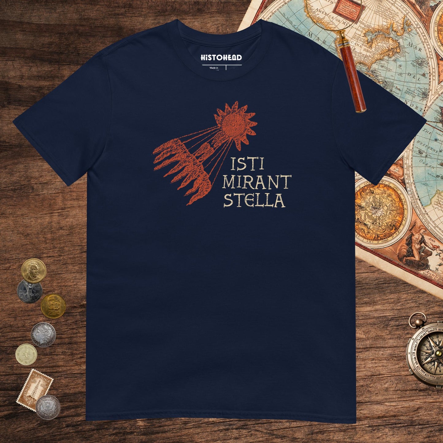 Navy Stella Tee - history buff gift by HistoHead
