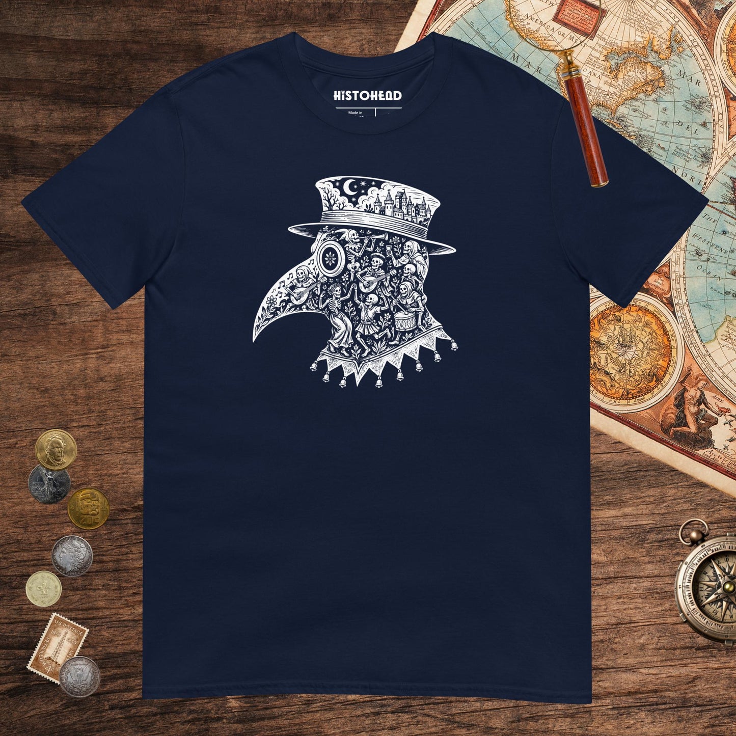 Navy Danse Macabre Tee - history buff gift by HistoHead