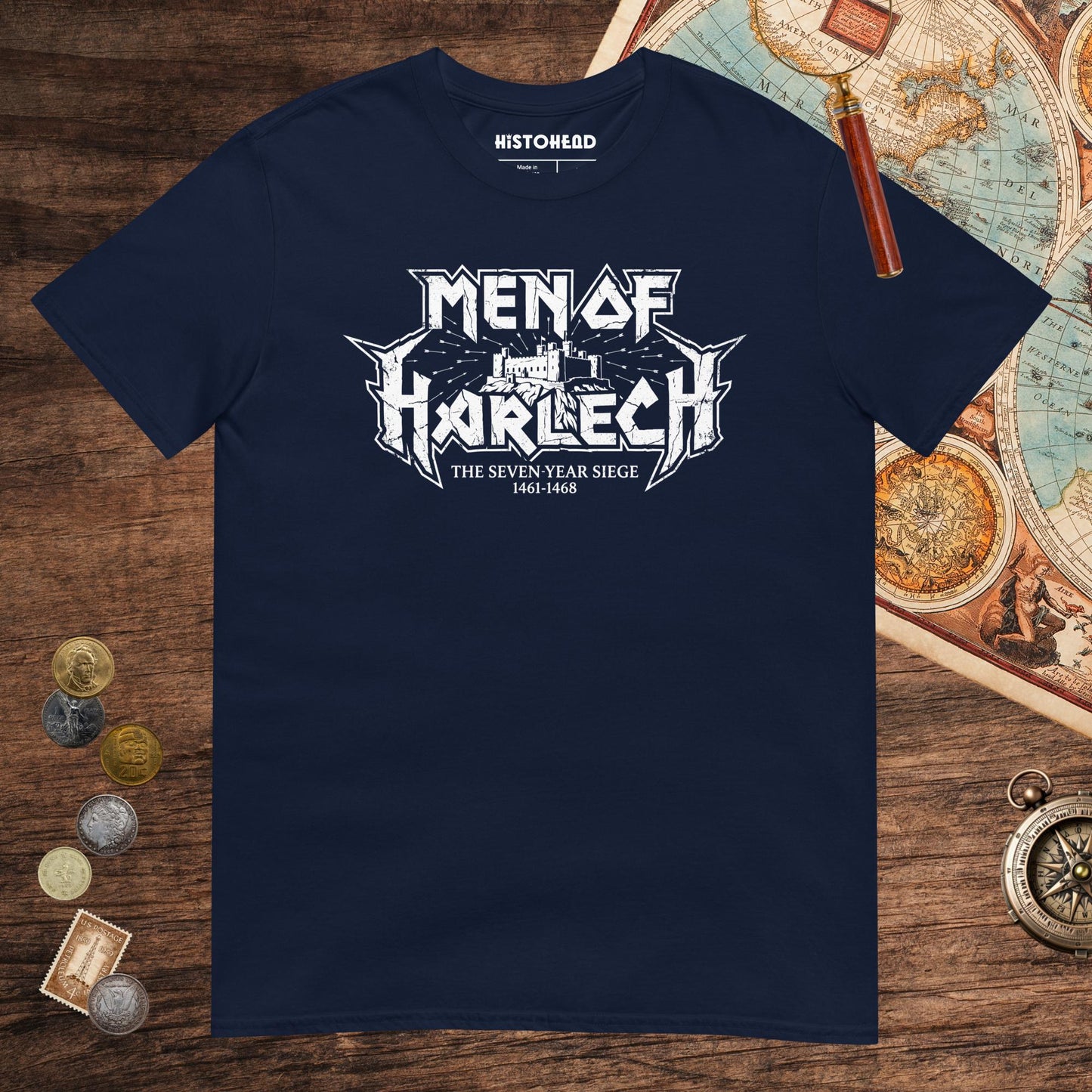 Navy Men of Harlech Tee - history buff gift by HistoHead