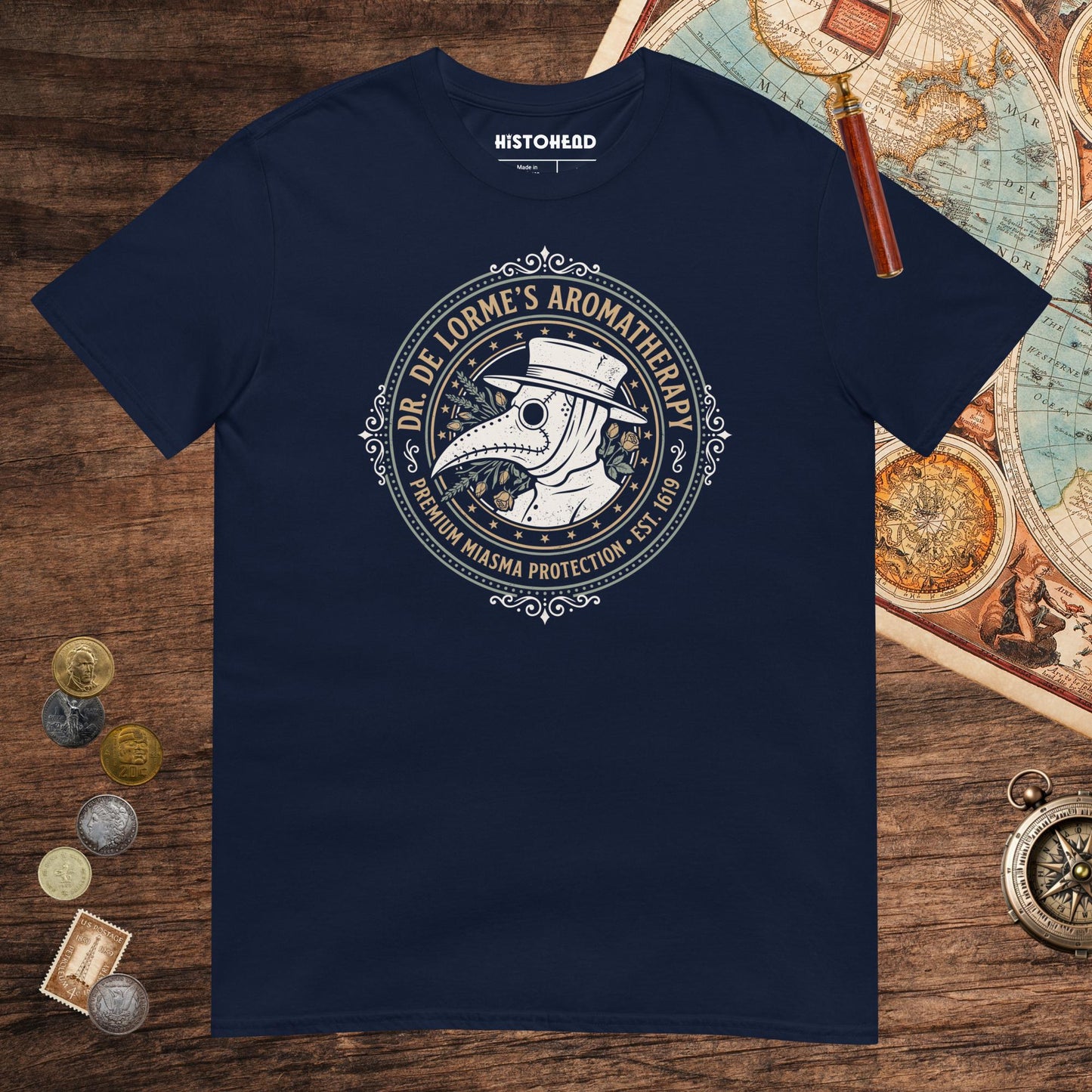Navy Dr. De Lorme's Aromatherapy Tee - history buff gift by HistoHead
