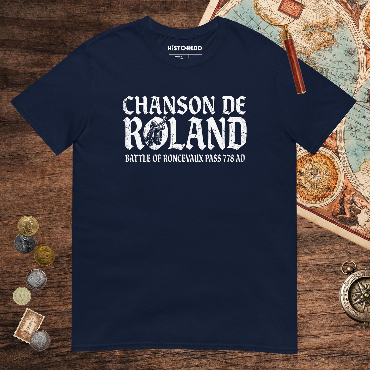 Navy Chanson de Roland Battle of Roncevaux Tee - history buff gift by HistoHead