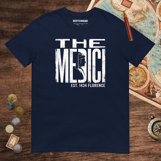 Navy The Medici Tee - history buff gift by HistoHead
