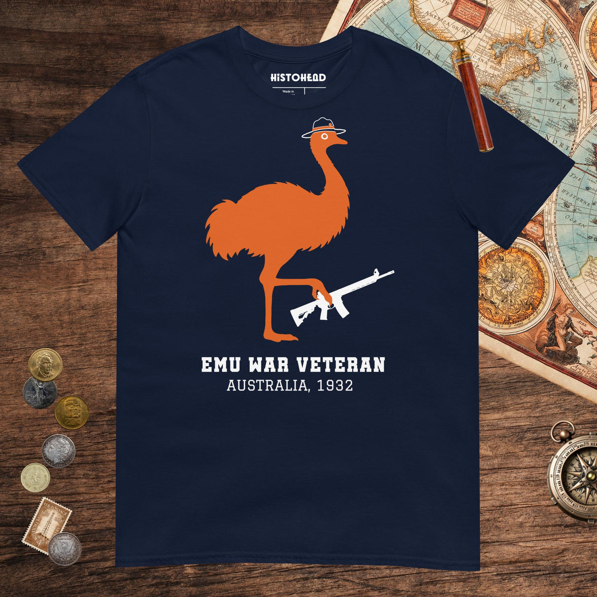 Navy Emu War Veteran Tee - history buff gift by HistoHead