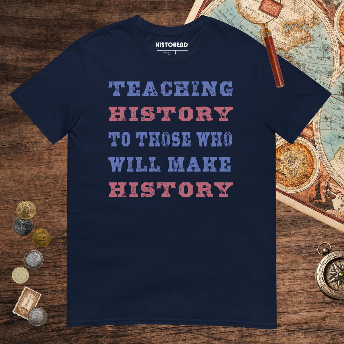Navy Teaching History Tee - history buff gift by HistoHead