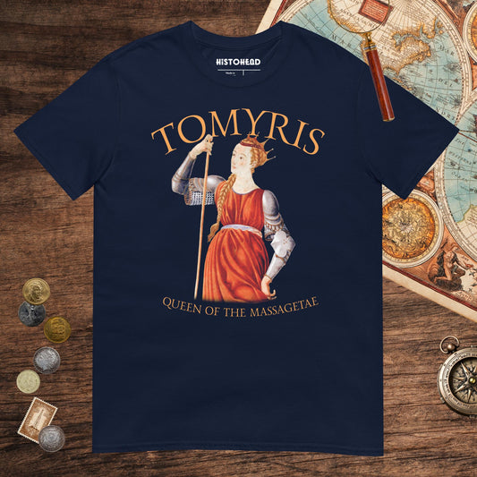 Navy Tomyris Queen of the Massagetae Tee - history buff gift by HistoHead