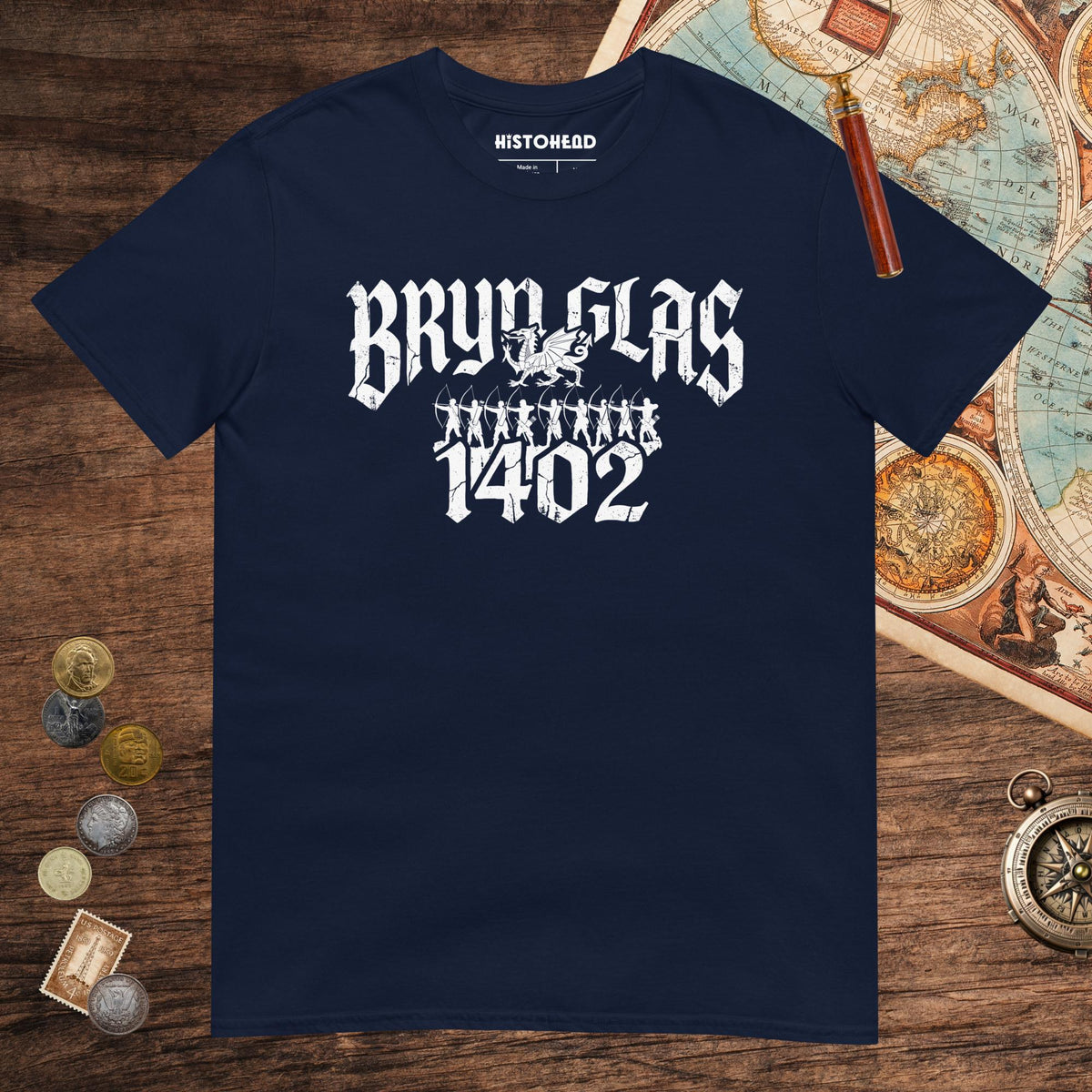 Navy Battle of Bryn Glas 1402 Tee - history buff gift by HistoHead