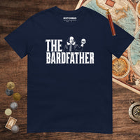 Navy Shakespeare The Bardfather Tee - history buff gift by HistoHead