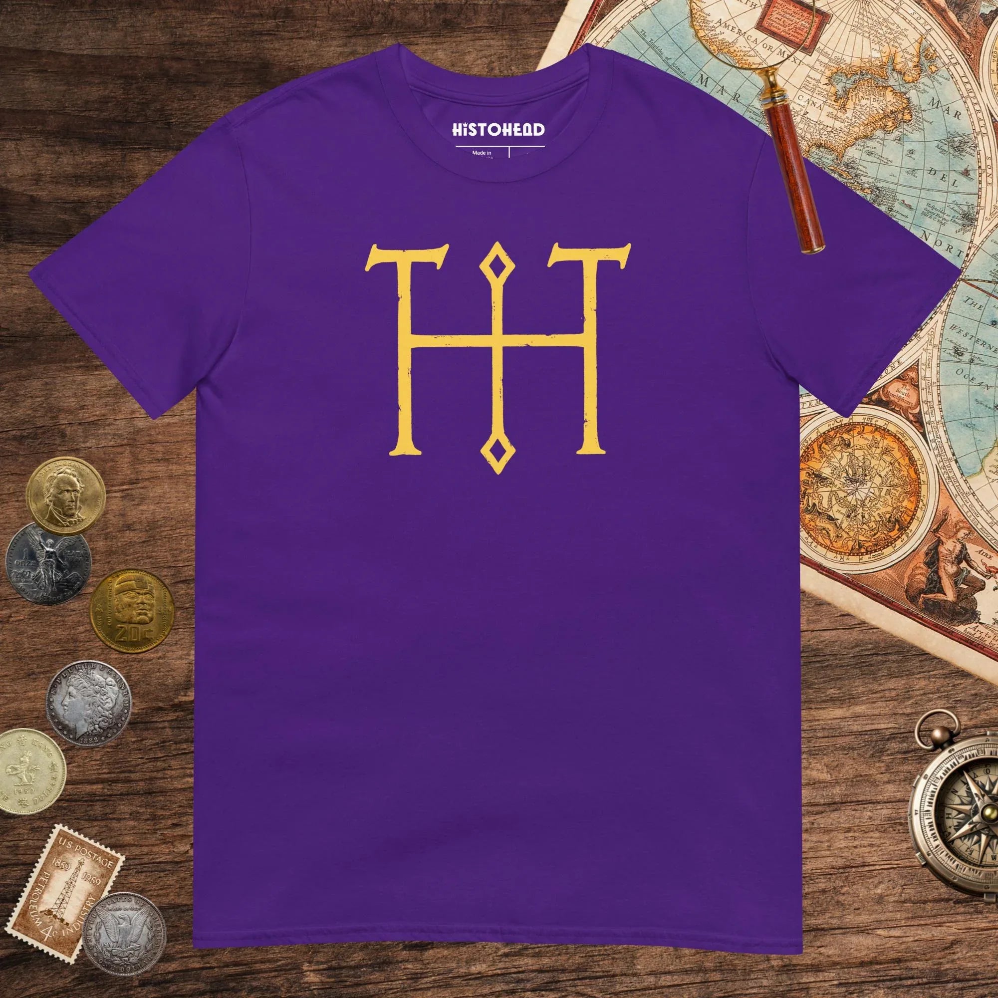 Purple Otto the Great Autograph Tee - history buff gift by HistoHead