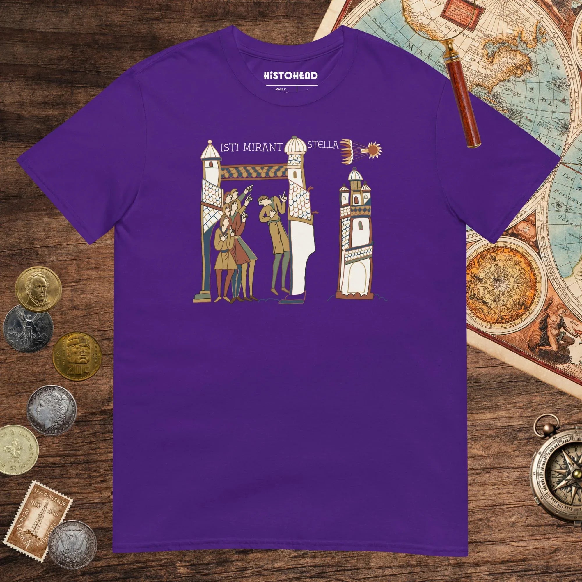 Purple Isti Mirant Stella Tee - history buff gift by HistoHead