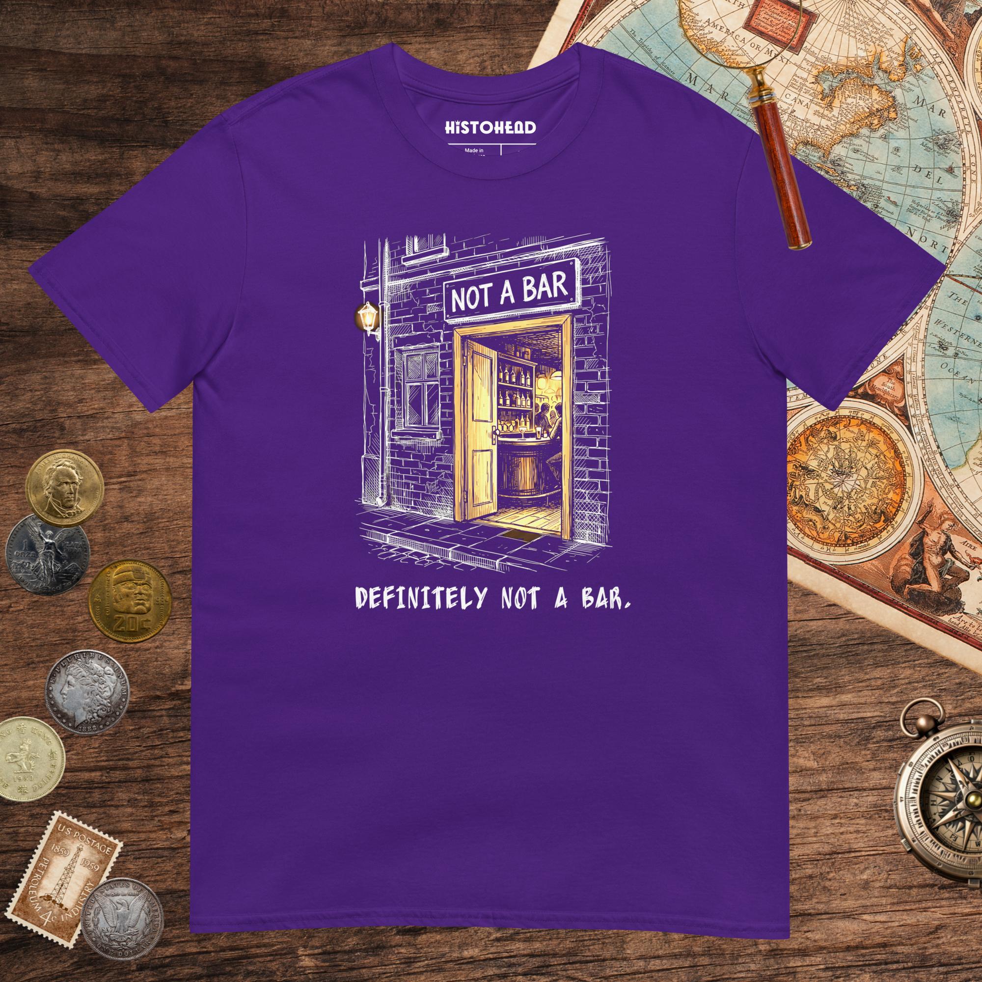 Purple Not A Bar Tee - history buff gift by HistoHead