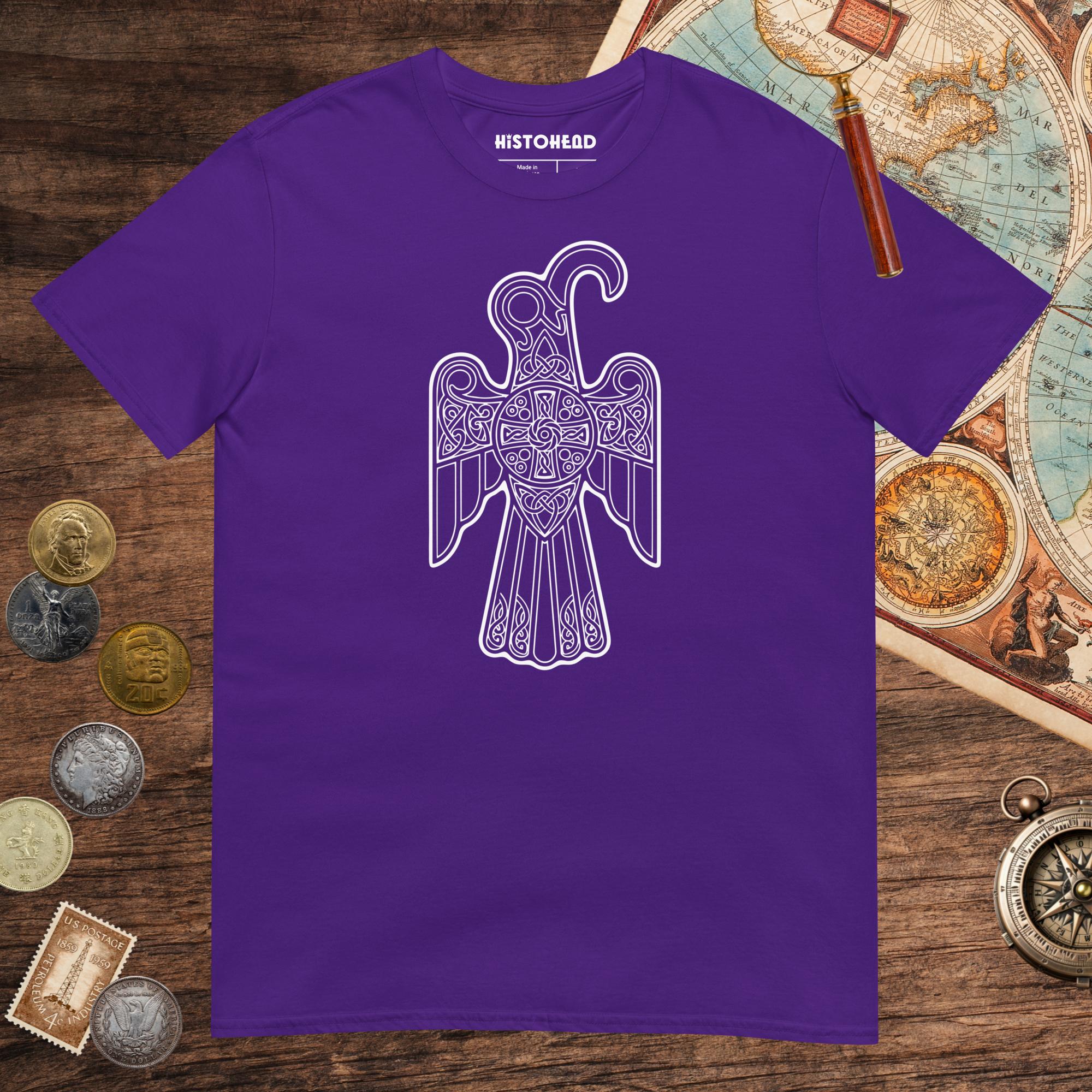 Purple Anglo-Saxon Eagle Tee - history buff gift by HistoHead