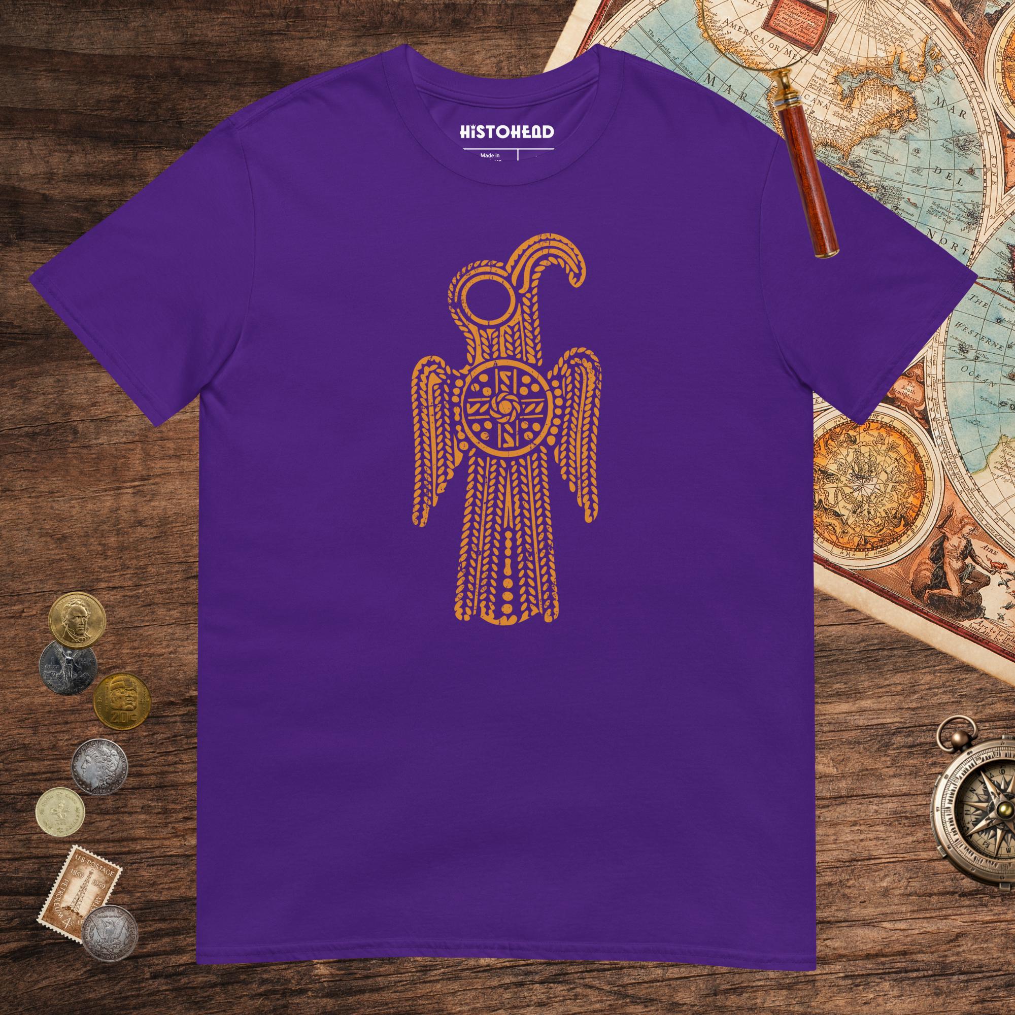 Purple Anglo-Saxon Eagle Tee - history buff gift by HistoHead