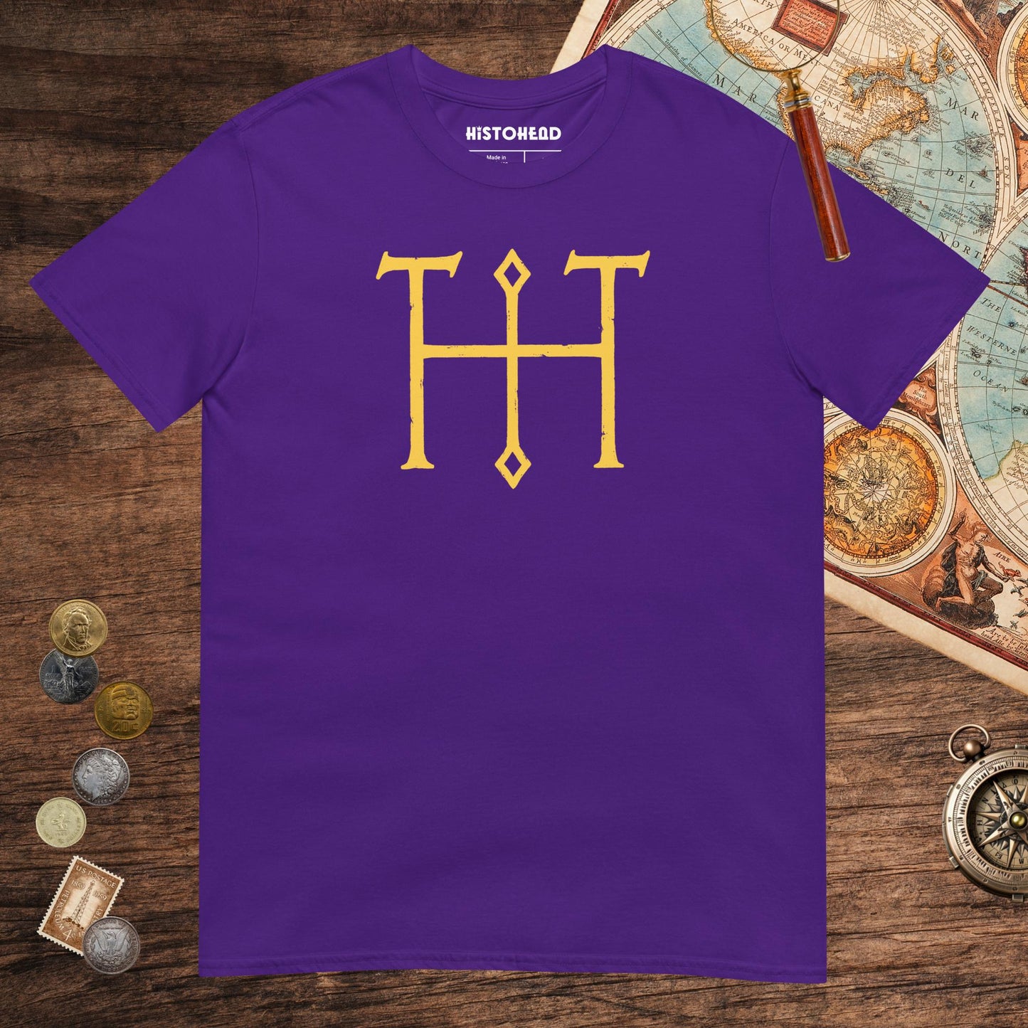 Purple Otto the Great Autograph Tee - history buff gift by HistoHead