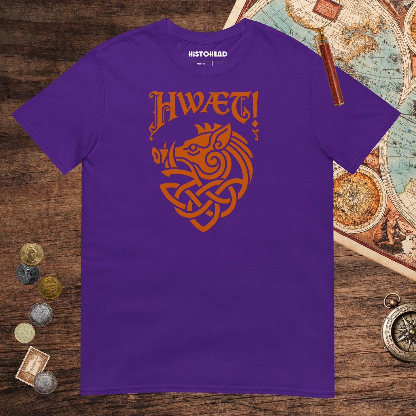 Purple Hwaet Boar Tee - history buff gift by HistoHead