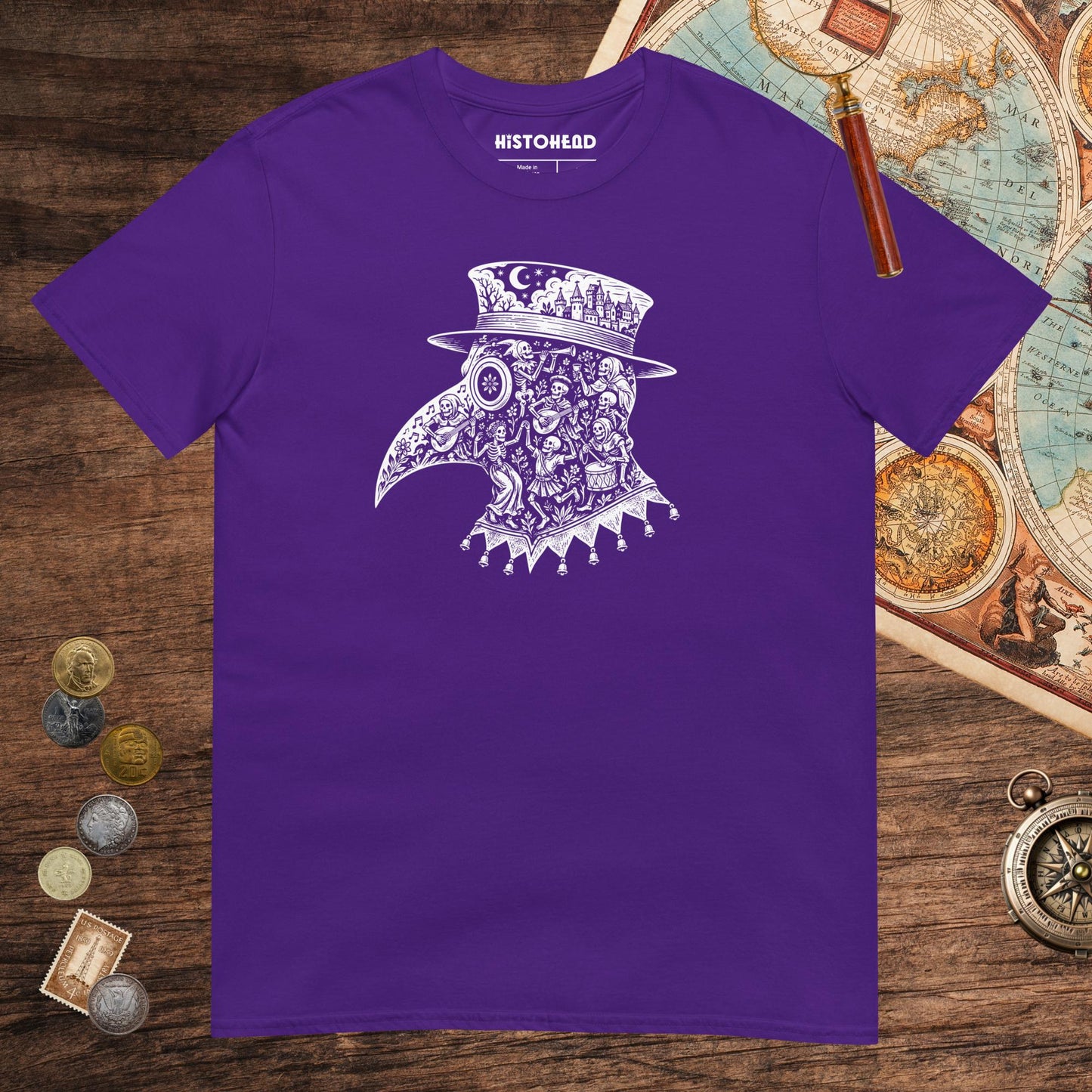 Purple Danse Macabre Tee - history buff gift by HistoHead