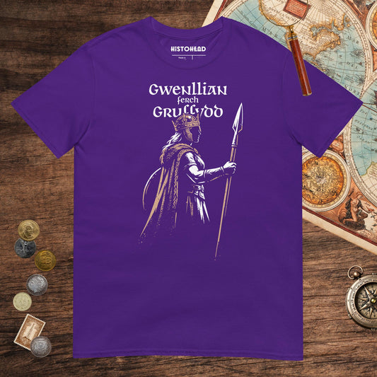 Purple Gwenllian ferch Gruffydd Tee - history buff gift by HistoHead