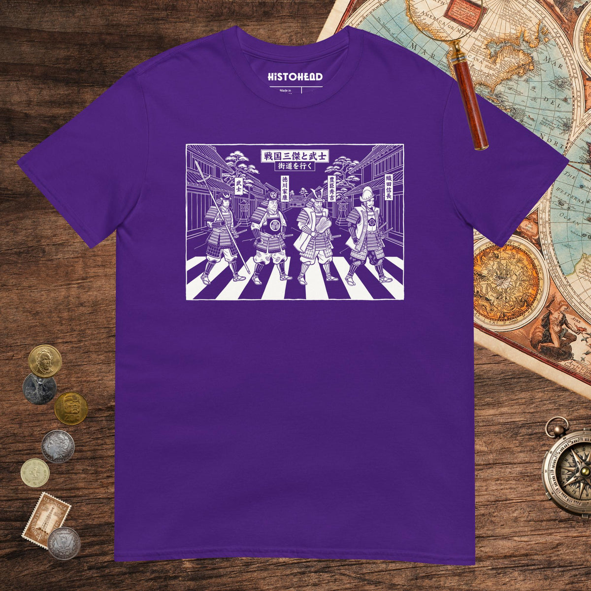 Purple Sengoku Road Tee - history buff gift by HistoHead