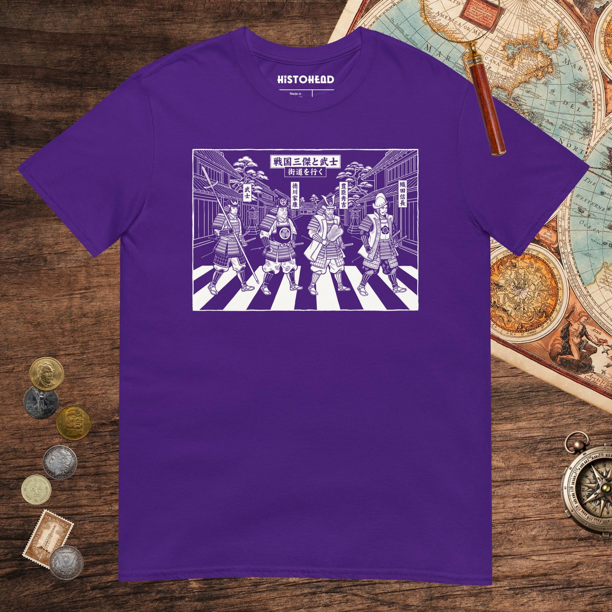 Purple Sengoku Road Tee - history buff gift by HistoHead
