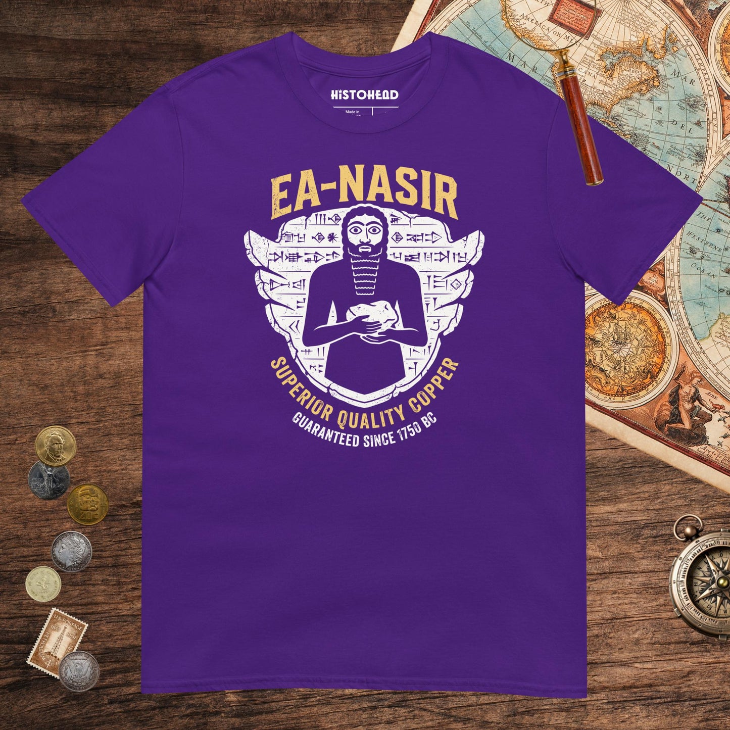 Purple Ea-Nasir Superior Copper Guaranteed Tee - history buff gift by HistoHead