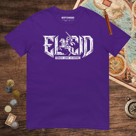 Purple El Cid Tee - history buff gift by HistoHead