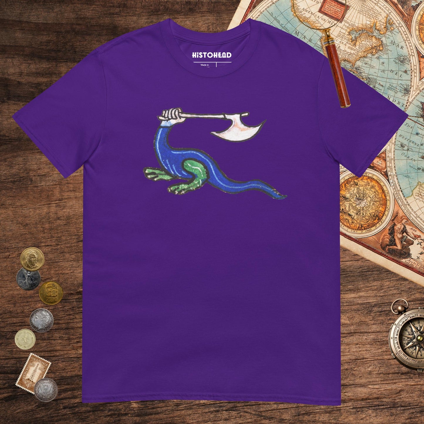 Purple No Mercy Tee - history buff gift by HistoHead