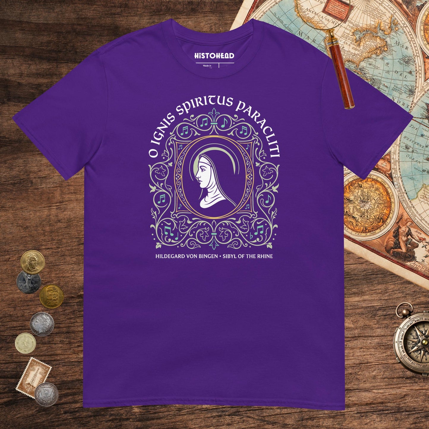 Purple Hildegard von Bingen Tee - history buff gift by HistoHead