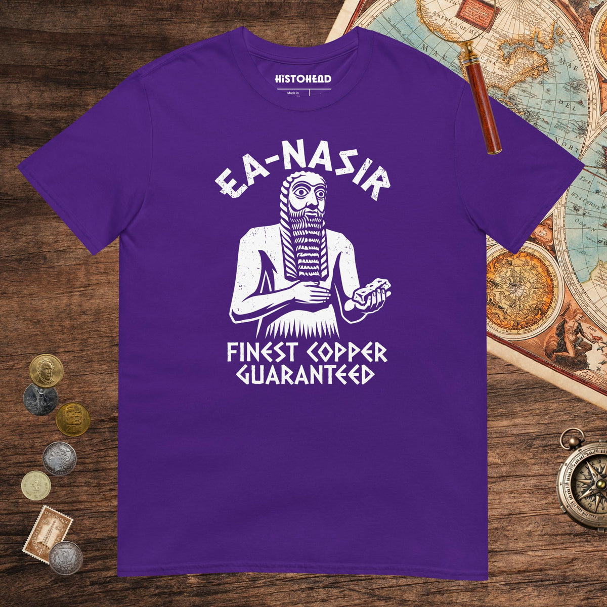Purple Ea-Nasir Finest Copper Tee - history buff gift by HistoHead