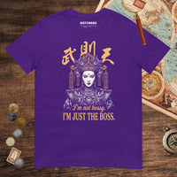 Purple Wu Zetian I'm Not Bossy Tee - history buff gift by HistoHead