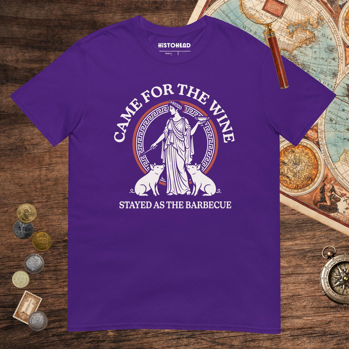 Purple Circe Barbecue Tee - history buff gift by HistoHead