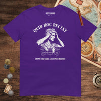 Purple Augustus What the Hell Is This Latin Tee - history buff gift by HistoHead