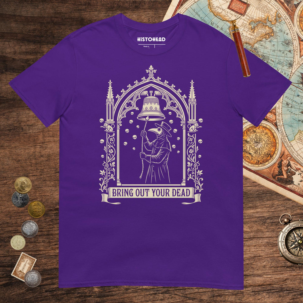 Purple Bring Out Your Dead Tee - history buff gift by HistoHead