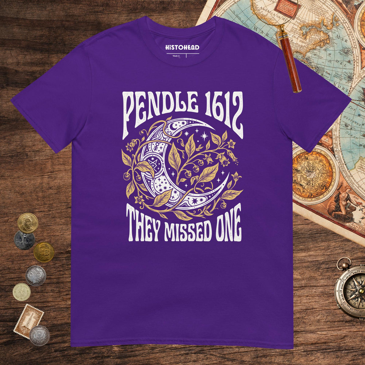 Purple Pendle Witch Trials They Missed One Tee - history buff gift by HistoHead
