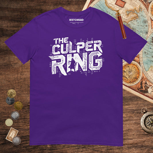 Purple The Culper Ring Tee - history buff gift by HistoHead
