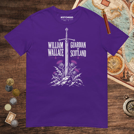 Purple William Wallace Tee - history buff gift by HistoHead