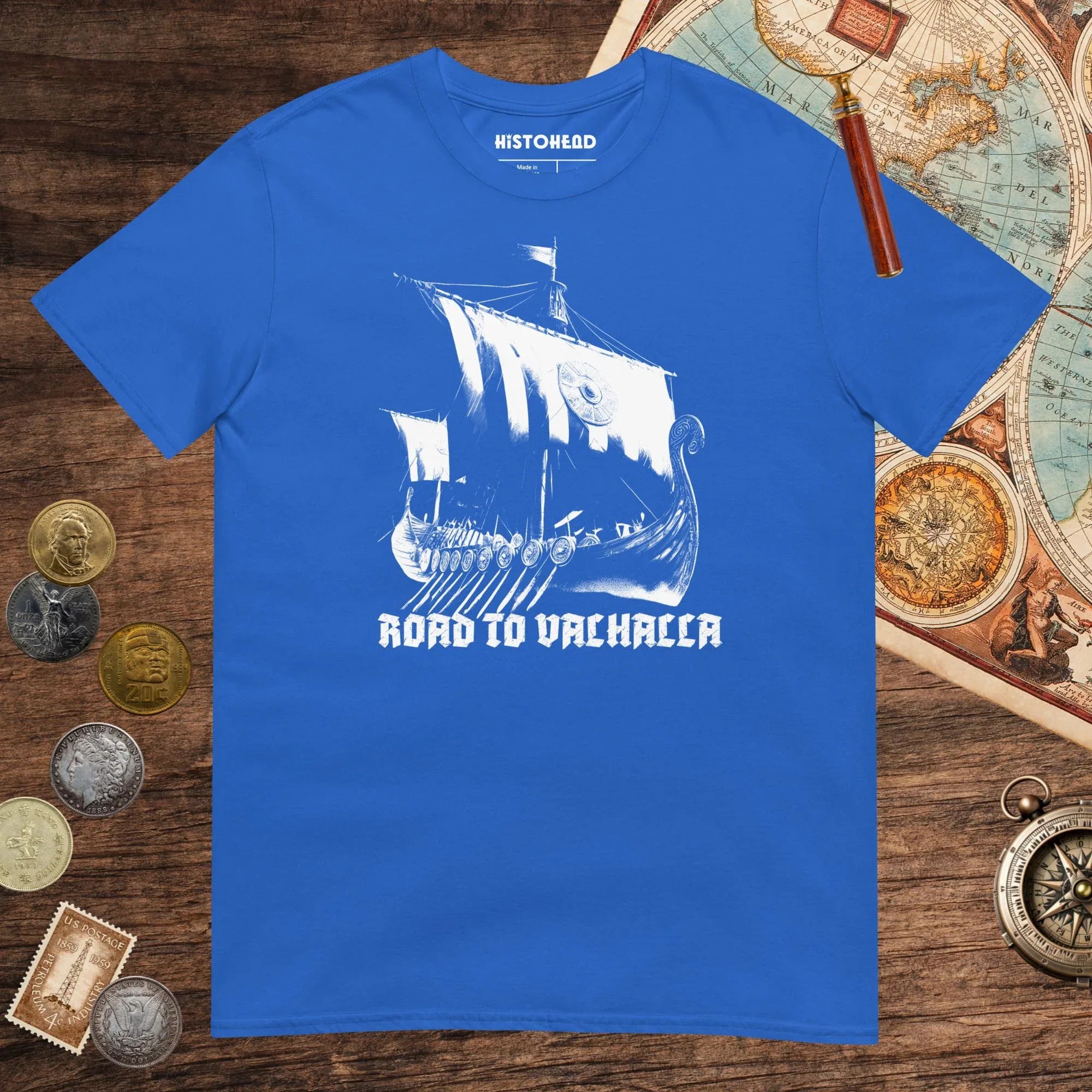 Royal Road to Valhalla Tee - history buff gift by HistoHead